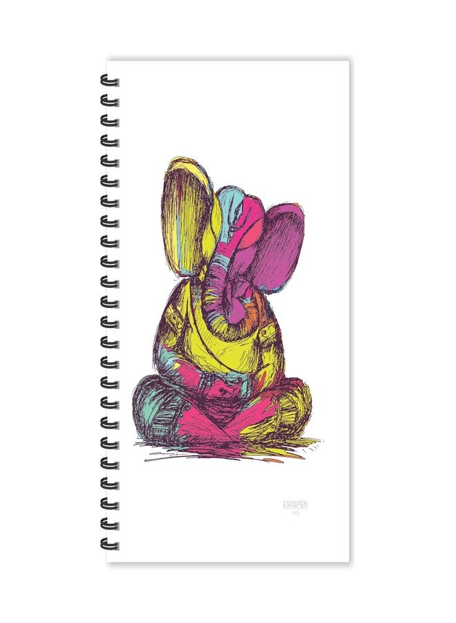 ESCAPER Threads Lord Ganesha Diary, Ruled - A5 Size - 8.5 x 5.5 inches Devotional Diary, God Diary, Religious Diary, Diary Notepad, Diary for Office, Diary for Gift - Image 1