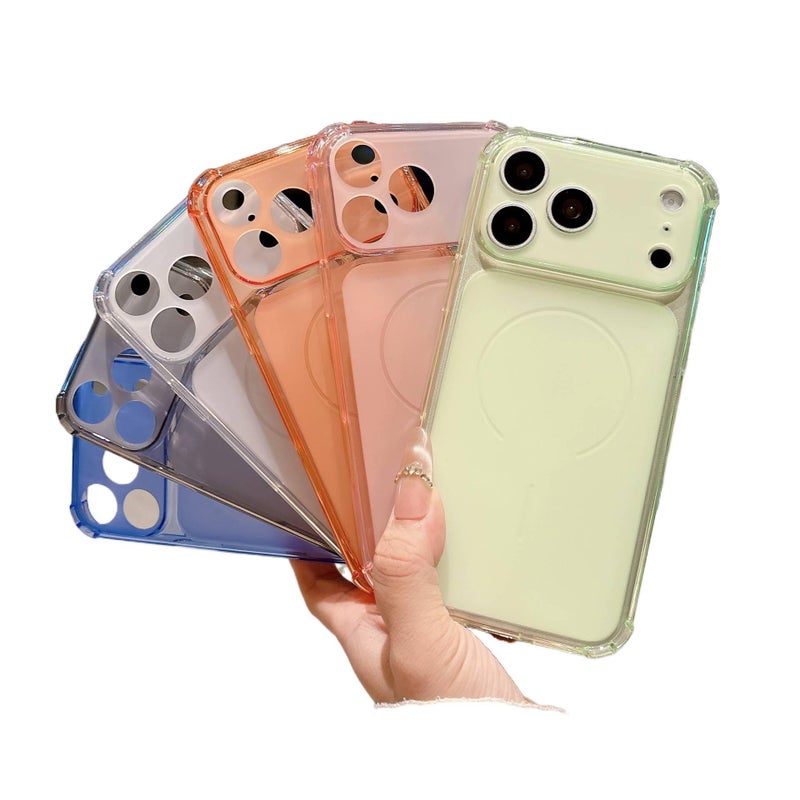 LS غطاء واقي بTPU لـ iPhone 14 / 14 Plus / 14 Pro / 14 Pro Max مع حماية من السقوط وملمس غير لامع مع مقاوم للصدمات مع تصميم نافذة كبيرة باللون أزرق من مادة TPU باللون الأزرق - Image 2