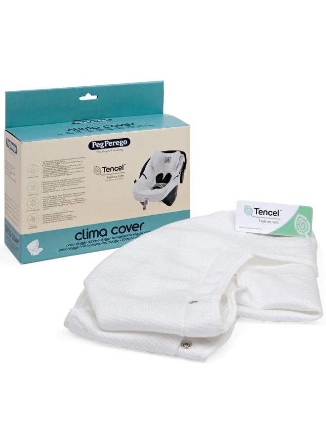 Peg Perego Primo Viaggio 4-35 Infant Car Seat Clima Cover - Accessory - White - Image 4