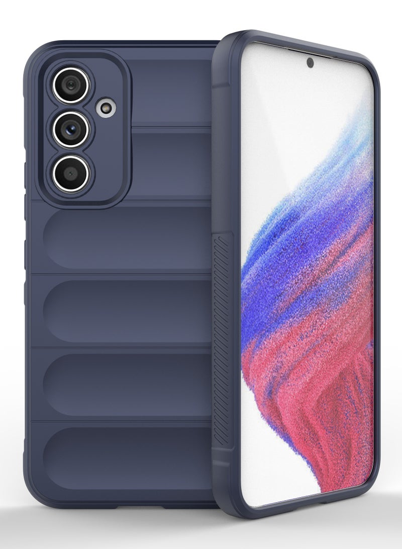 UNBLACK Compatible With Samsung Galaxy A54 Magic Case Back Cover (Dark Blue) - Image 1