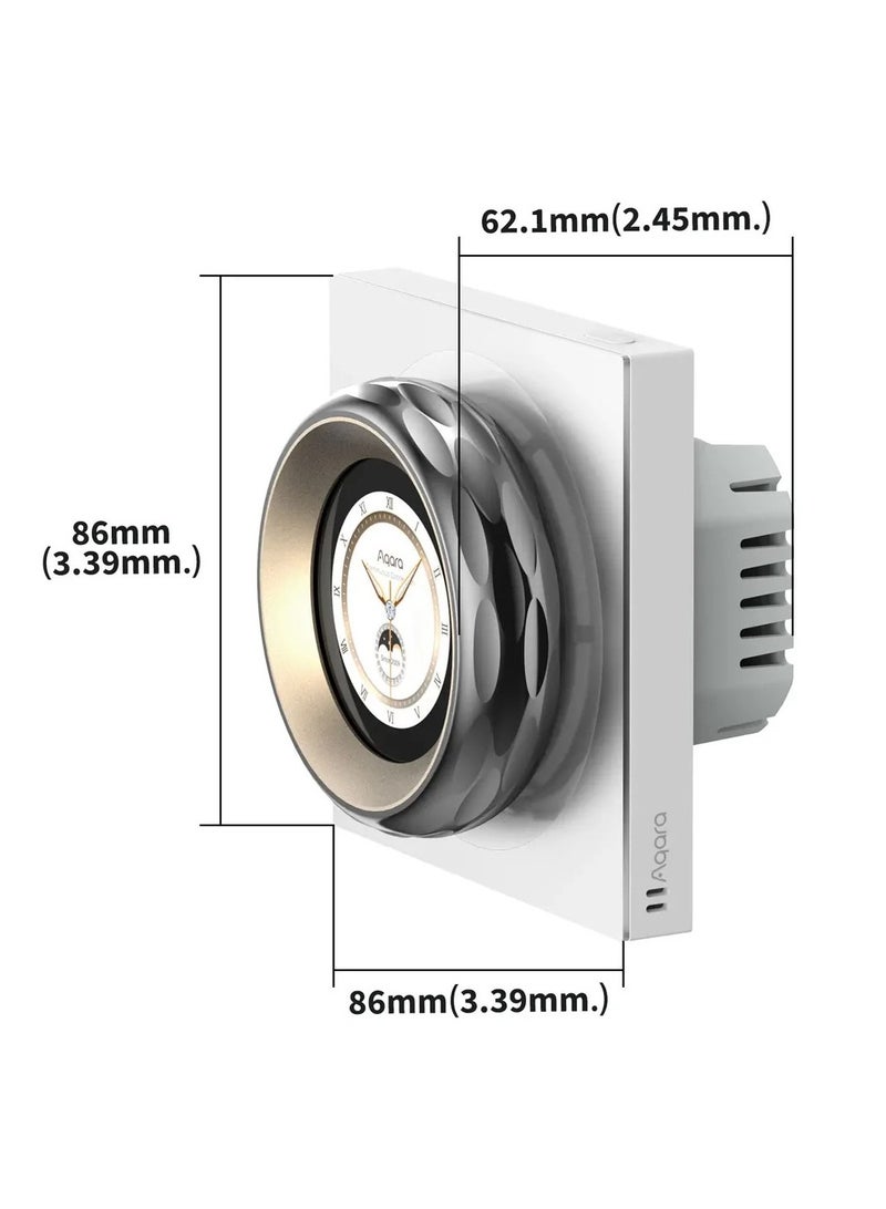Aqara Touch Screen Dial V1 EU,2 Electrical Switch and 6 Wireless Switch, ON and OFF Control and Fine-Tuning Settings, up to 18 Aqara Devices Supported - Image 3