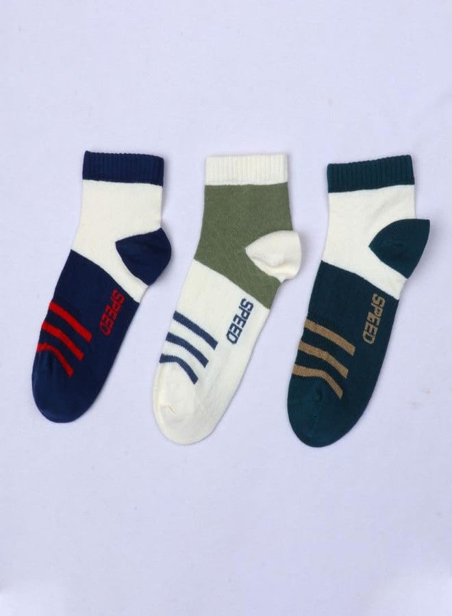 MUSTANG Kids Regular Socks - Premium Cotton Blend for Kids | Comfortable, Durable Everyday Socks for Boys | 10-12 Years (Design-460-1) - Image 5