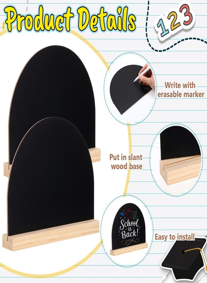 Novabright 6 Piece Mini Chalkboard Signs with Stand 6 x 8 Inch for Table Decorations with Chalkboard Pens and Eraser for Restaurant Food Display Message Boards Party Decorations - Image 3