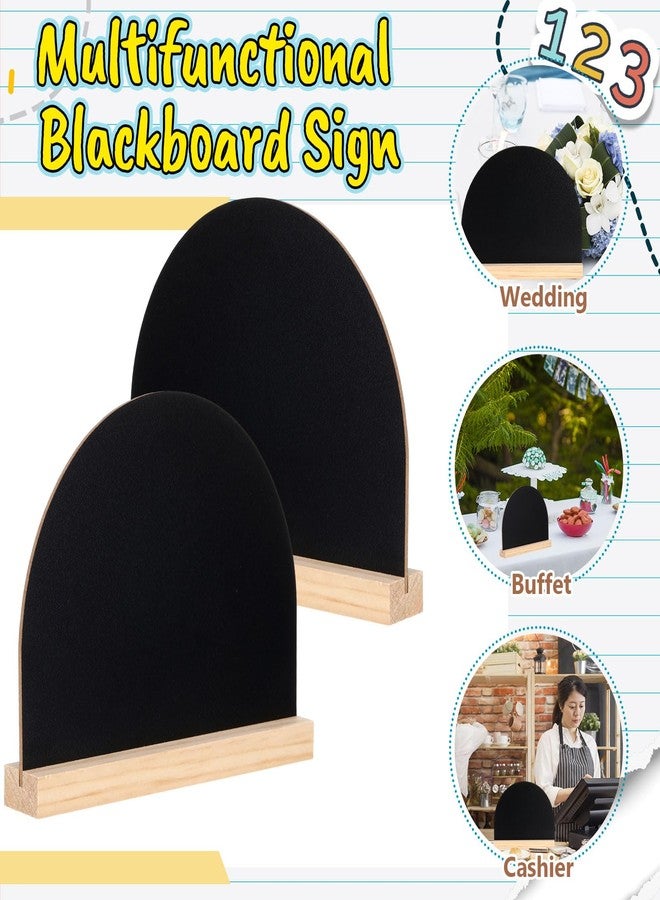 Novabright 6 Piece Mini Chalkboard Signs with Stand 6 x 8 Inch for Table Decorations with Chalkboard Pens and Eraser for Restaurant Food Display Message Boards Party Decorations - Image 4
