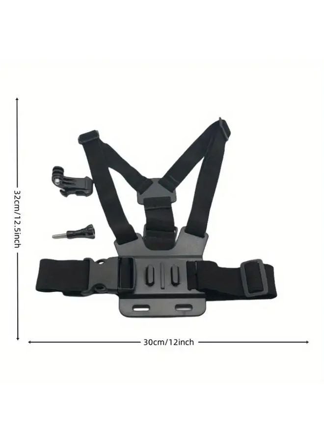 Sports Camera Chest Mount Harness Strap POV Support Bracket for Biking Skating Skydiving - Image 3