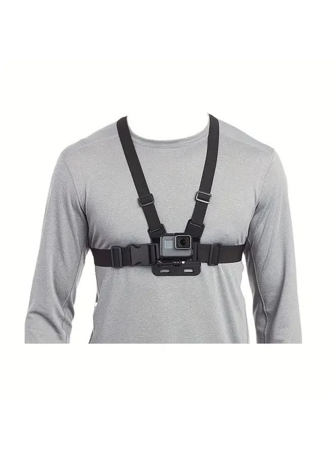 Sports Camera Chest Mount Harness Strap POV Support Bracket for Biking Skating Skydiving - Image 2