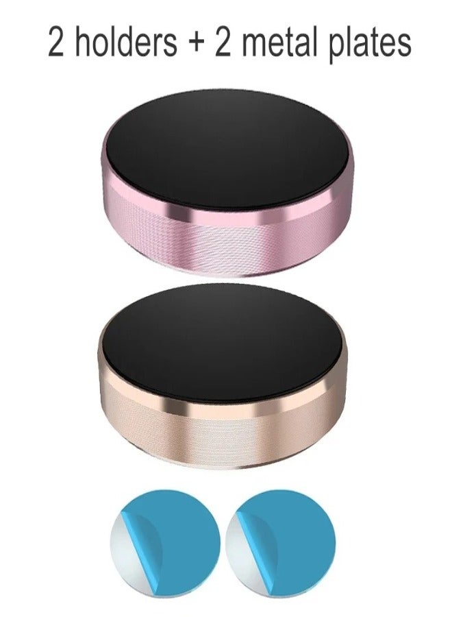 AROAQ Magnetic Car Phone Holder Universal Car Phone Stand for iPhone Xiaomi Huawei Samsung Dashboard Wall Mounted Car Magnet Sticker (2 Pcs) - Image 1