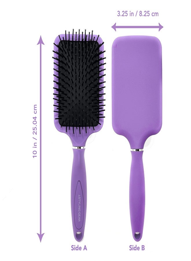 Styling Gear SG104 Women's Paddle Brush Ideal for Curly Hair Hairbrush for Detangling & Styling 1 Piece. (Lavender) - Image 2