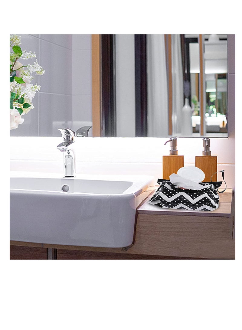 Excefore Baby Wipe Dispenser,Portable Refillable Wipe Holder,Baby Wipes Container,Wipes Dispenser, Reusable Travel Wet Wipe Pouch - Image 5