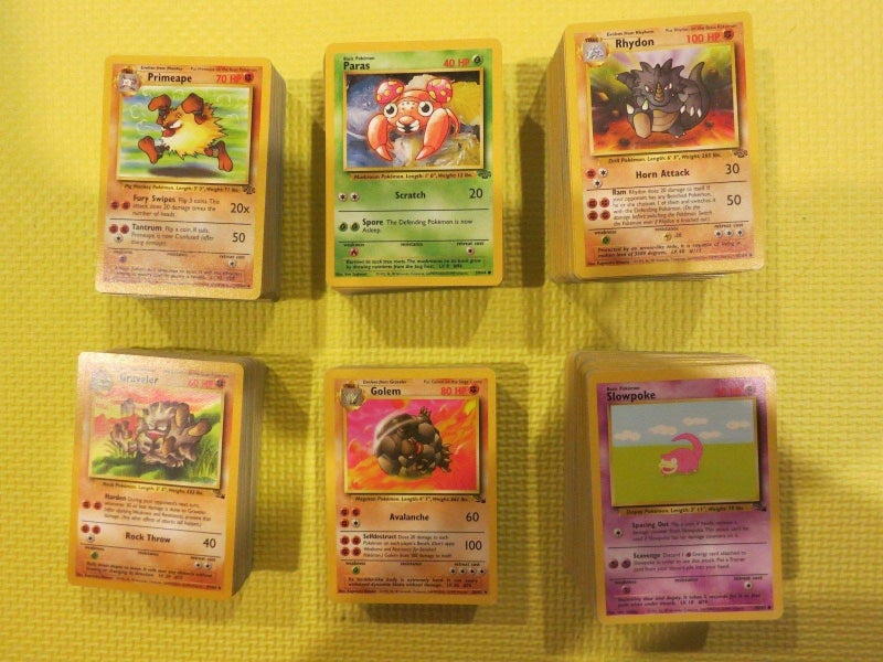 Pokemon Lot 40: 1st Gen Cards (Base, Jungle, Fossil, Team Rocket) - Common & Uncommon - Excellent Condition - Image 1