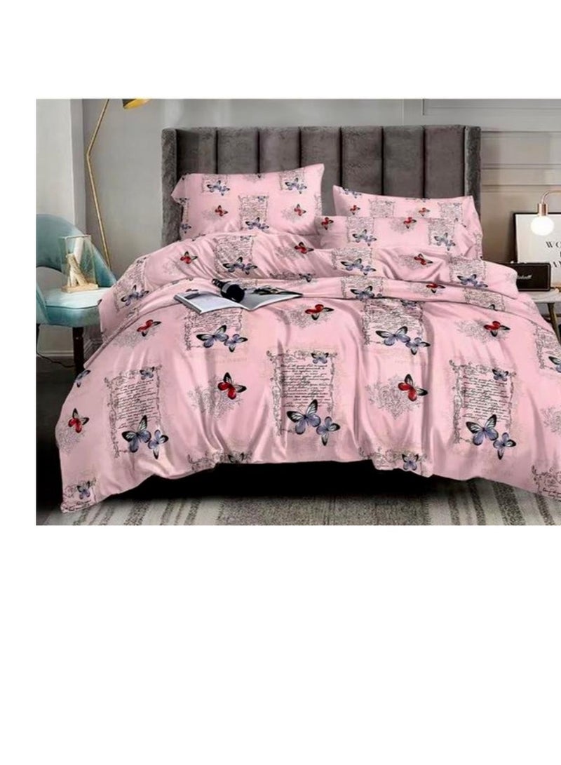طقم ملاية سرير كبير قطن  4 قطع مقاس 270*240