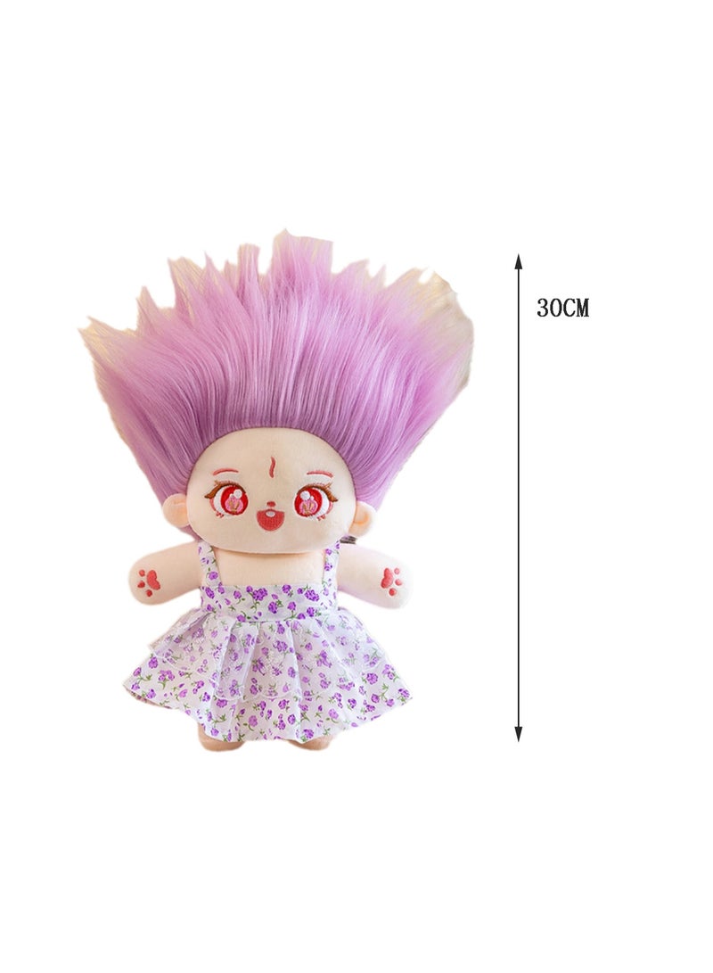 30 CM Cartoon Cute Skirt Little Girl Plush Toy Soft Stuffed Doll For Girls And Boys All Ages Gift (Style A)  - Image 2