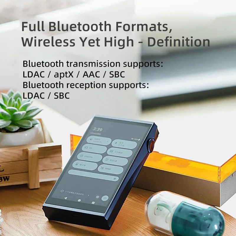 Shanling M7T Tube Portable HiFi Music Player Android MP3 Bluetooth Walkman DAC Ak4498ex Ak4191, Dark Brown - Image 4