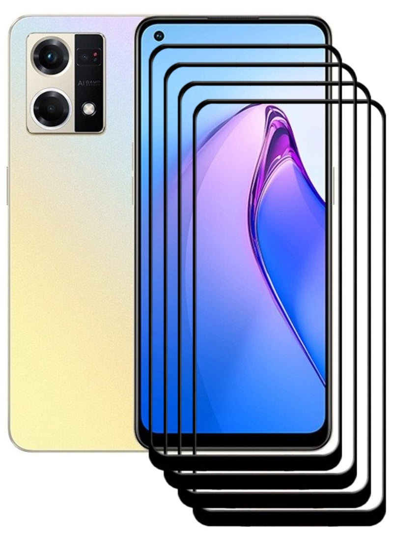 ACLIX 4 Pieces Antistatic ESD Dustproof Premium Quality High Definition Tempered Glass Screen Protector Designed For Oppo Reno8 4G - Image 1