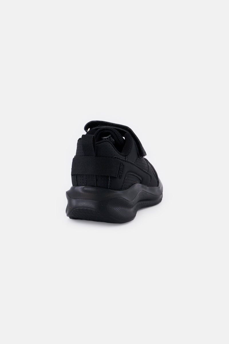 RBX Toddlers Girl Velcro Closure School Shoes, Black - Image 2