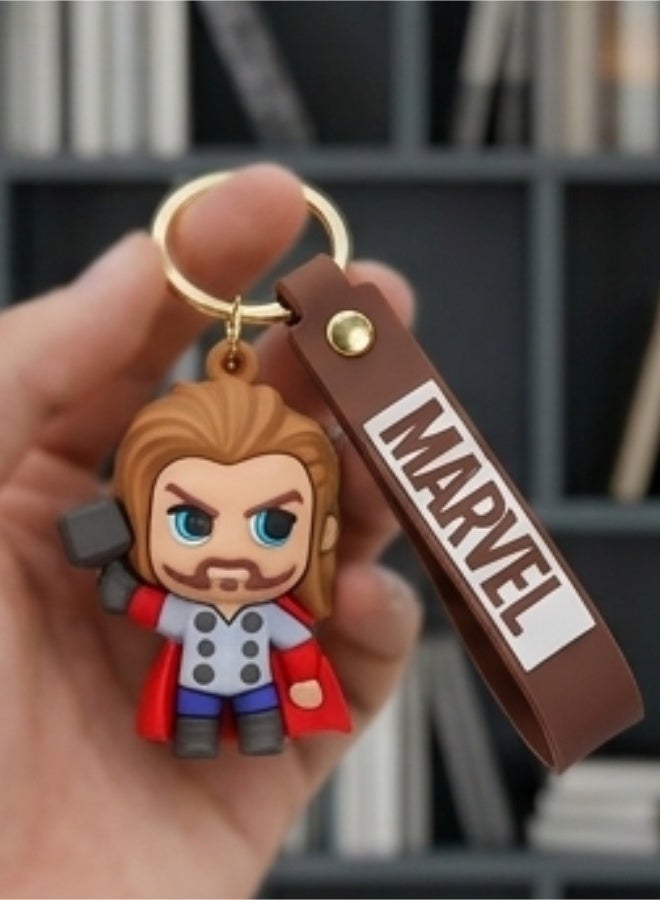 مارفل ميدالية مفاتيح "ثور" (Thor) من مارفل بتصميم ثلاثي الأبعاد، ميدالية شخصية للأطفال، إكسسوار للحقائب، تعليقة لحقيبة الظهر، هدية ولعبة قابلة للاقتناء، تصاميم متنوعة. - Image 4