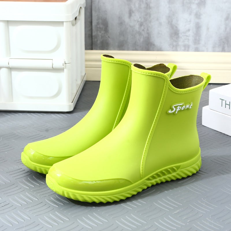 Rain Boots Men'S 2023 New Short Rain Boots Outdoor Fashionable Casual Kitchen Non-Slip Fishing Shoes Rubber Shoes Waterproof Wear-Resistant - Image 1