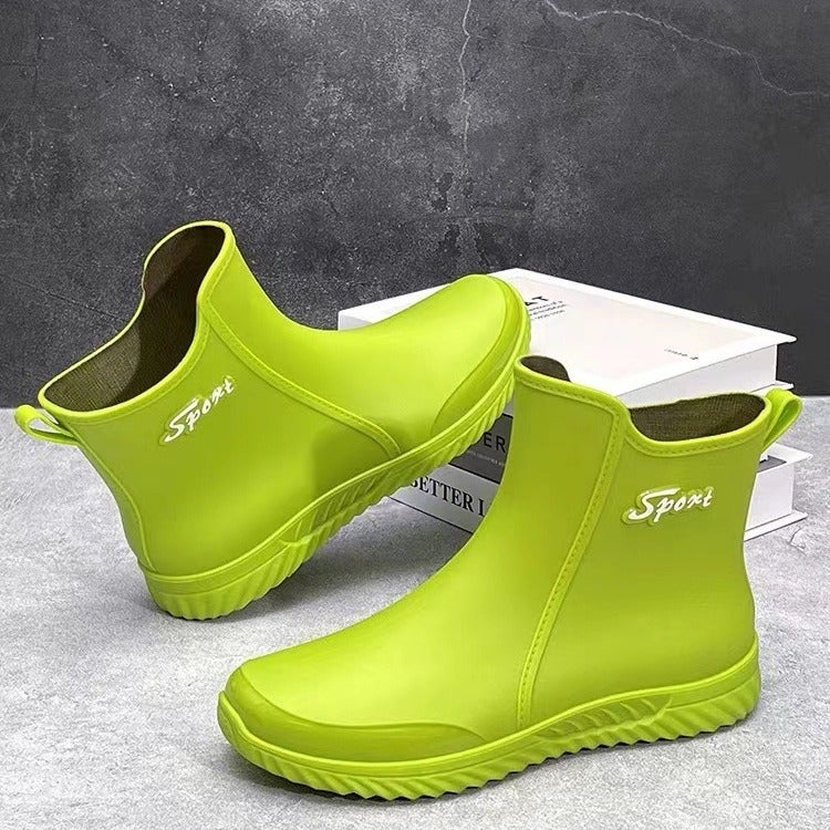 Rain Boots Men'S 2023 New Short Rain Boots Outdoor Fashionable Casual Kitchen Non-Slip Fishing Shoes Rubber Shoes Waterproof Wear-Resistant - Image 4