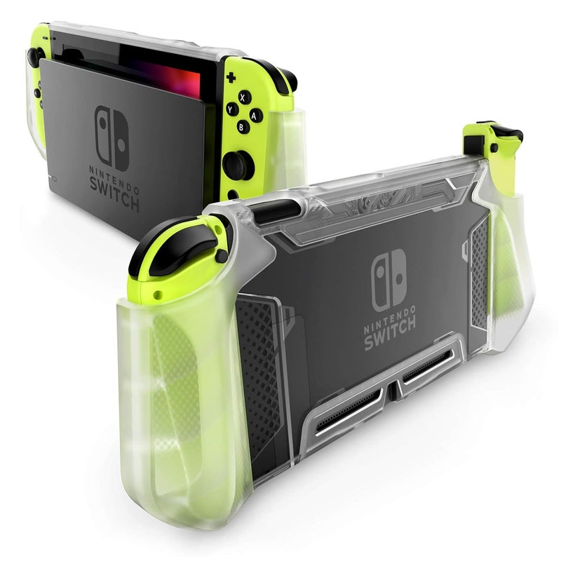 Mumba Dockable Case for Nintendo Switch (2017 Release), [Blade Series] TPU Grip Protective Cover Case Compatible with Nintendo Switch Console and Joy-Con Controller (Clear) - Image 1