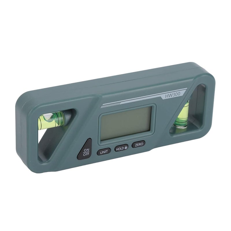 مقياس الميل الرقمي الأخضر الداكن مع قاعدة مغناطيسية ومنقلة مستوى لإصلاح السيارات الخشبية - Image 3