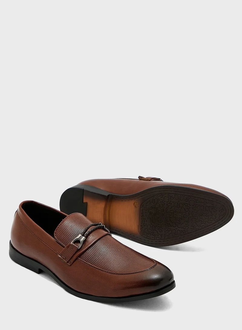 Robert Wood Textured Formal Slip Ons