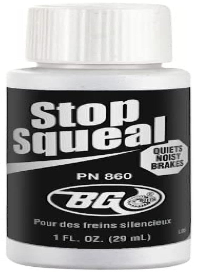 BG(0002698761) BG Stop Squeal 1fl oz - Disc Brake Quiet - Pad Anti-Squeal - Reduces Brake Noise and Grinding - Quiets Noisy Brakes