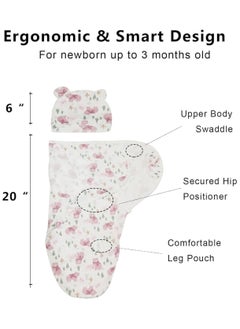 bbet Baby Swaddle , 6 PCS Swaddle Wrap for Babies ,Baby Wrapping Blanket  Cap Set  Baby Sleeping Bag   Newborn Infant Sleep Sack With Caps 100% Breathable Cotton 0-6 Month Newborn Baby Gift Set New Born Baby Items  - Image 4