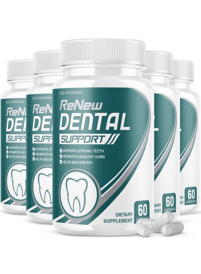IDEAL PERFORMANCE (5 Pack) Renew Dental Support Pills Cleanser (300 Capsules)