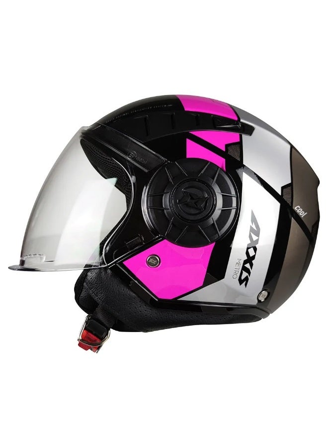 AXXIS HELMET AXXIS OF513B METRO S DUO GB GLOSS PINK XS - Image 1