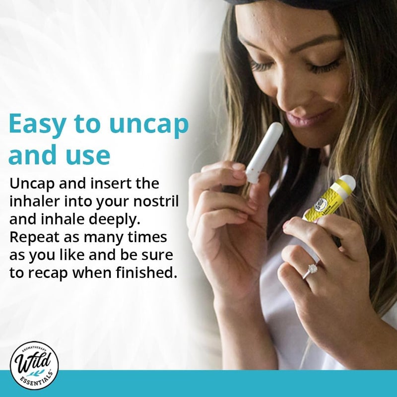 mEssentials Wild Essentials 3 Pack of Peppermint Aromatherapy Nasal Inhalers Made with 100 Natural Essential Oils Energy Respiratory Lung Relief Olfactory - Image 5