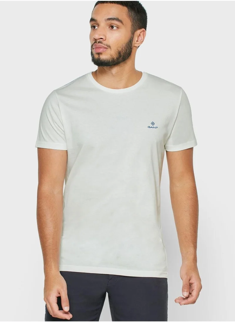 GANT Logo Crew Neck T-Shirt