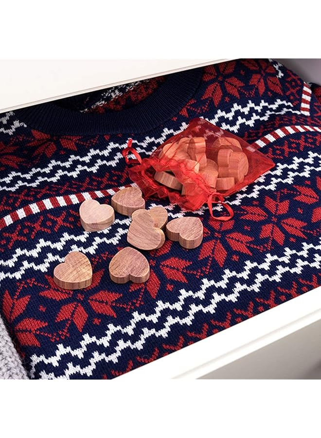 erorex Cedar Chips Cedar Sachets Bags For Closets And Drawers Cedar Blocks For Clothes Storage Cedar Wood Blocks Hanger For Closets And Drawers Scented Clothing Bag Fresheners 30 Pcs With 5 Bags - Image 4