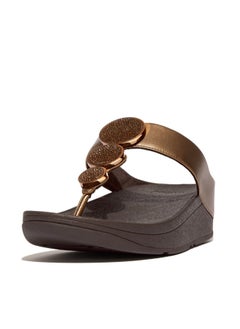 FitFlop 049-791 صنادل السيدات FITFLOP HJ1-012 صنادل هالة معدنية بدائرة خرز - برونزي  - Image 3