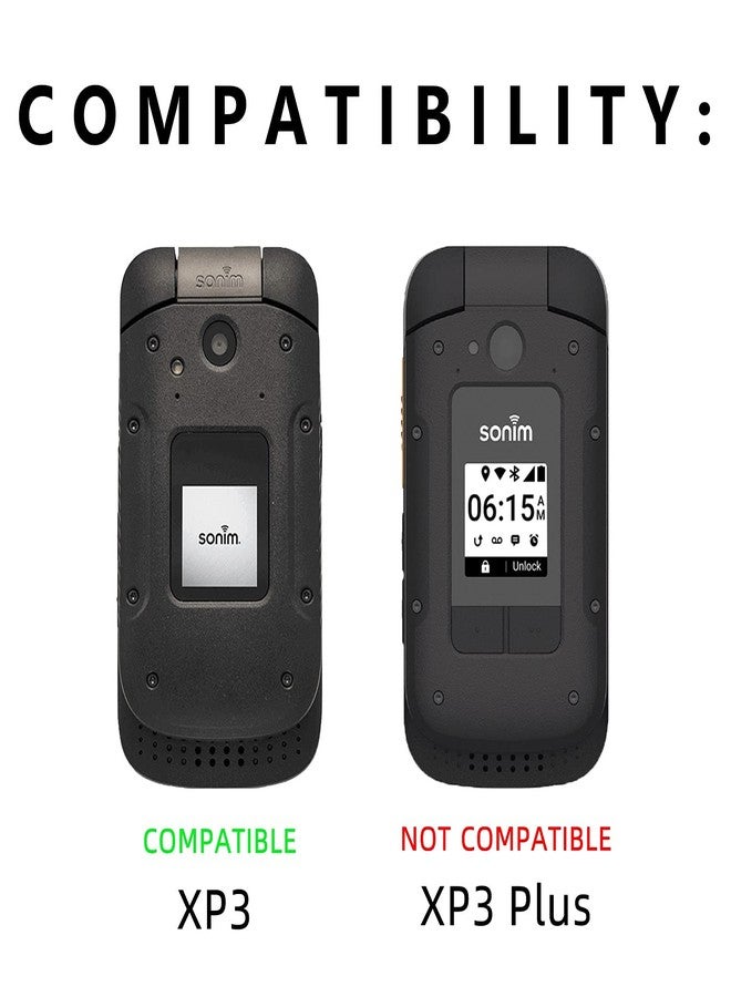 حامل مشبك الحزام الدوار من BELTRON لهاتف Sonim XP3 XP3800 (AT&T FirstNet Sprint Verizon Flip Phone) مع مسند مدمج (غير متوافق مع T-Mobile XP3 Plus) - Image 3