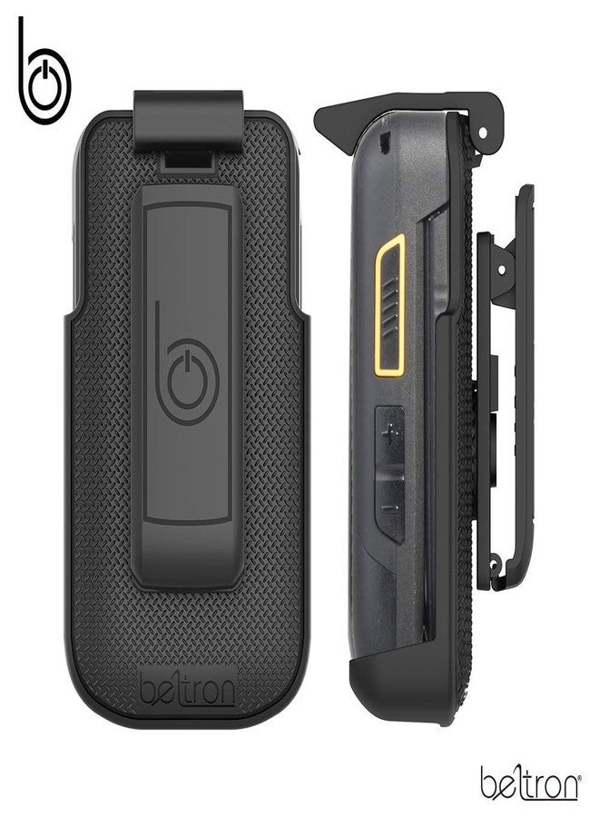 حامل مشبك الحزام الدوار من BELTRON لهاتف Sonim XP3 XP3800 (AT&T FirstNet Sprint Verizon Flip Phone) مع مسند مدمج (غير متوافق مع T-Mobile XP3 Plus) - Image 4