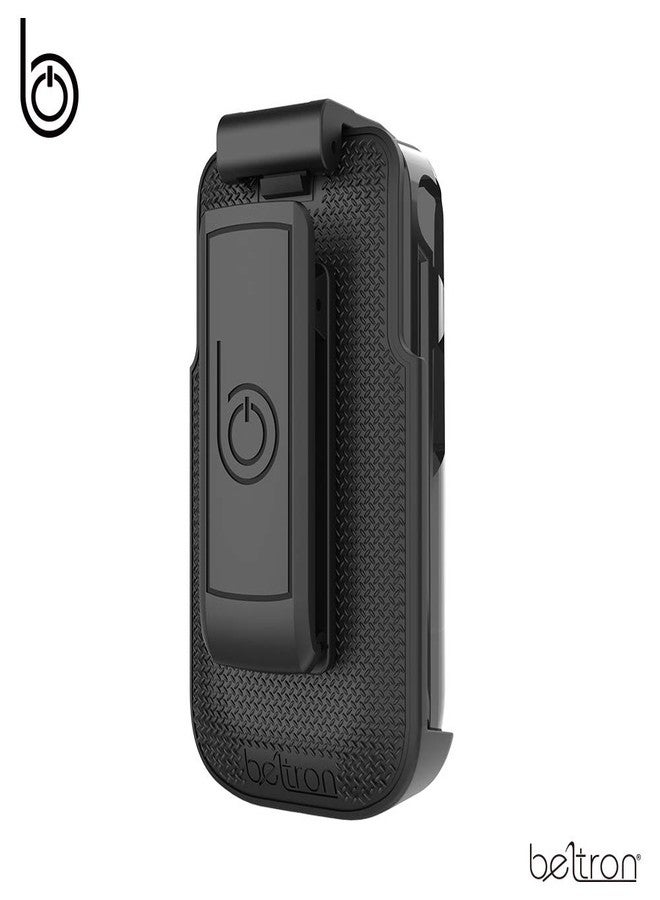 حامل مشبك الحزام الدوار من BELTRON لهاتف Sonim XP3 XP3800 (AT&T FirstNet Sprint Verizon Flip Phone) مع مسند مدمج (غير متوافق مع T-Mobile XP3 Plus) - Image 5