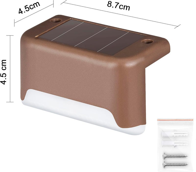 SOLPEX Solar Deck Lights Outdoor 16 Pack, Solar Step Lights Waterproof Led Solar lights for Outdoor Stairs, Step , Fence, Yard, Patio, and Pathway(Warm White) - Image 3