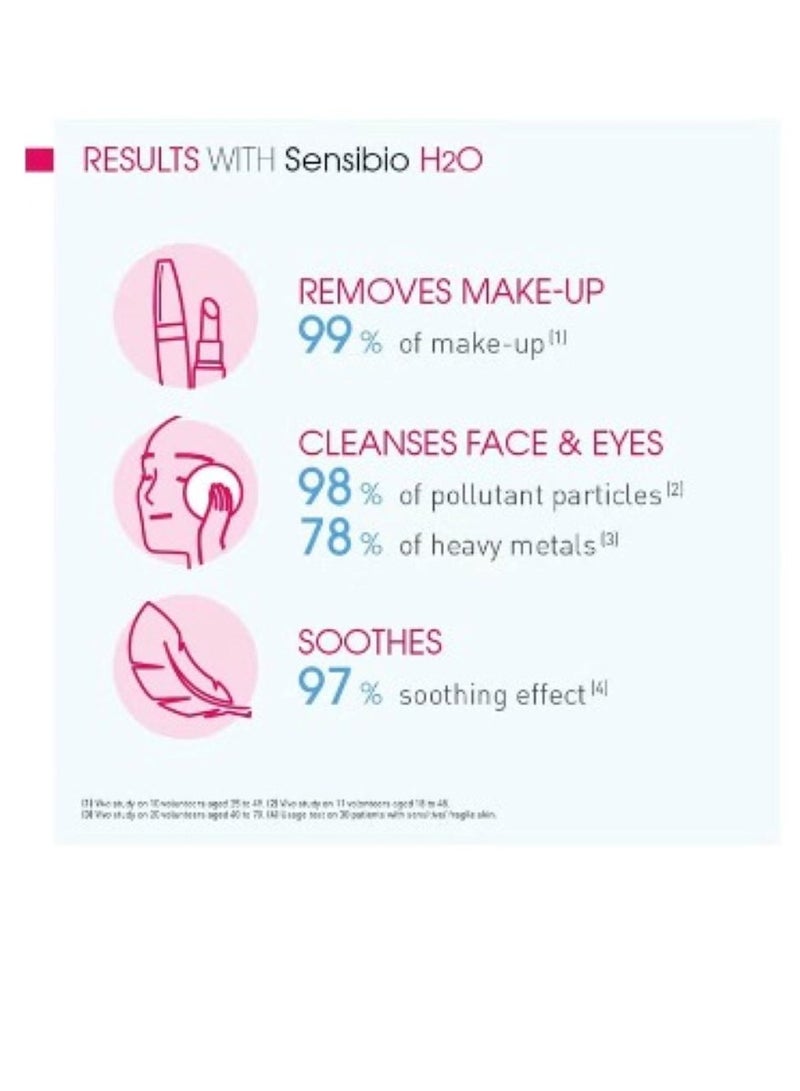 Sensibio H2O Micellar Water Cleansing And Make-Up Remover Clear - Image 4