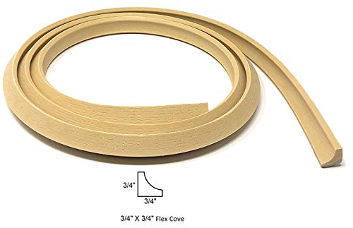 FLEXTRIM Flexible Cove Molding - #WM93: 3/4" x 3/4" Flex Cove molding - 8' feet Long - Image 2