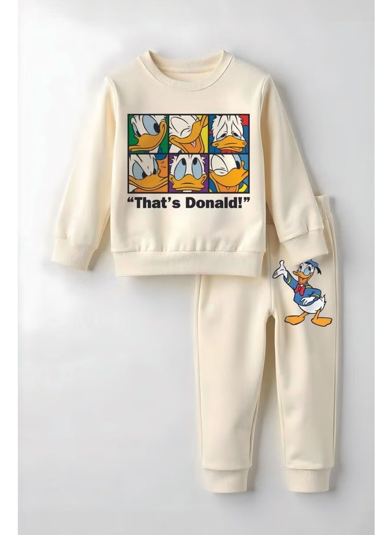 Myada Premium Duck Printed Bottom Top Kids Set - Image 1