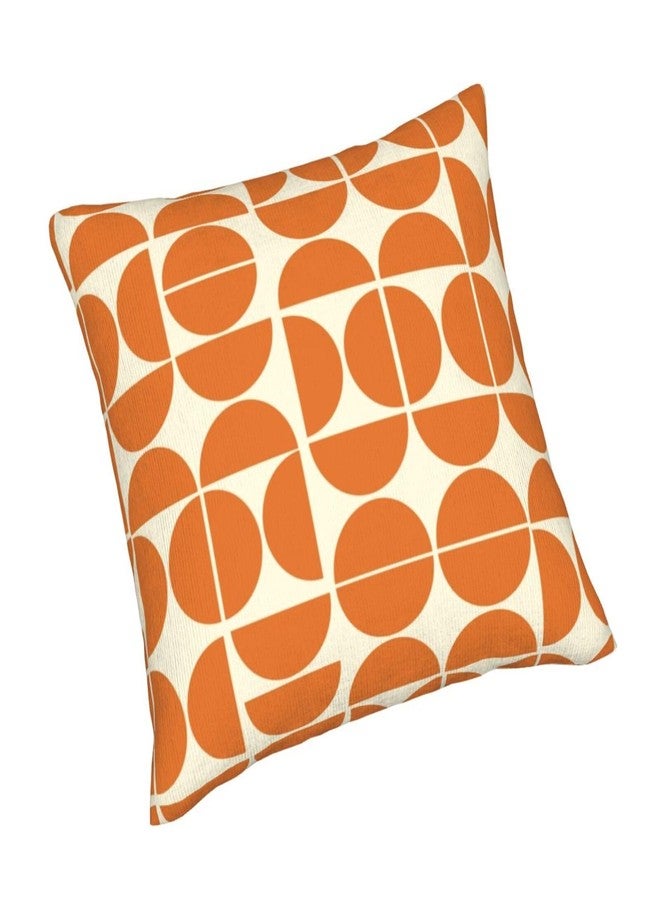 Droerfes Mid Century Abstract Throw Pillow Covers Decorative Cushion Cases Pillowcase for Home Living Room Bed Sofa Farmhouse 18 X 18 Inch Set of 2 - Image 4
