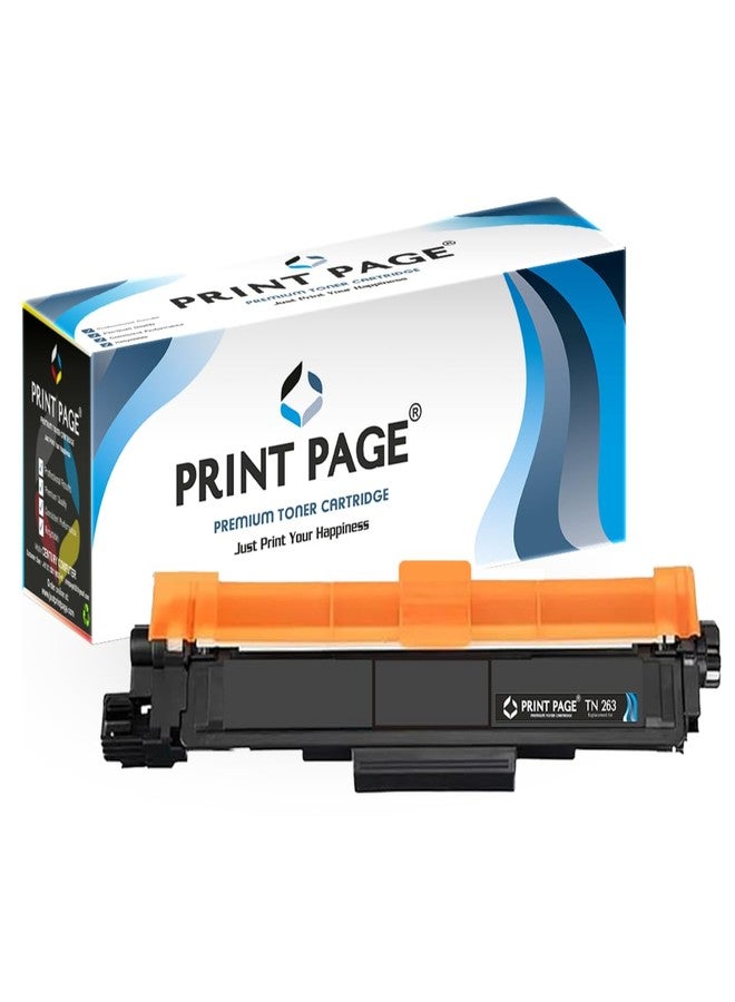 Print Page TN 263 Black Toner Cartridge Compatible for Printers HL-L3210CW, L3230CDN, L3270CDW, DCP-L3551CDW, MFC-L3735CDN, L3750CDW, L-3770CDW (TN 263 - Black) - Image 1