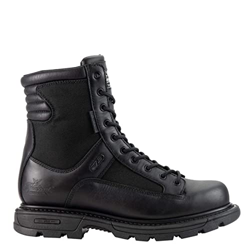 Thorogood GEN-Flex2 8” Side-Zip Waterproof Black Tactical Boots for Men and Women - Lightweight Leather and Nylon with Slip-Resistant Outsole; EH Rated, Black - 9 W US - Image 2
