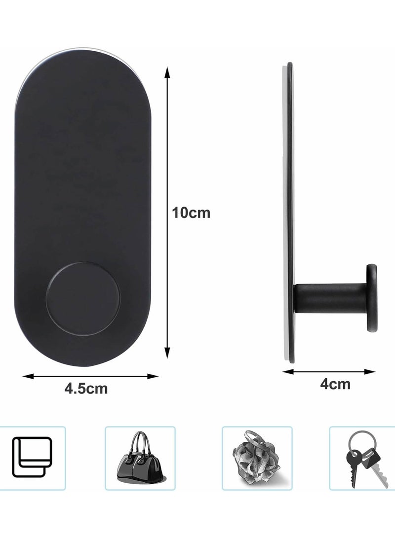 6Packs Adhesive Hooks for Bathroom,Stainless Steel Hooks for Hanging Towel Hooks Stick on Wall  - Image 3