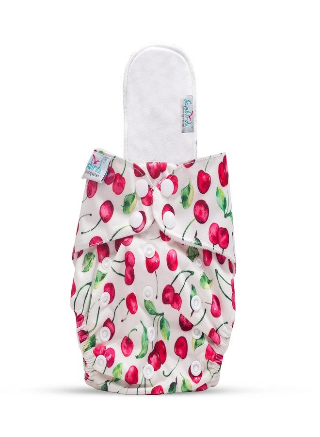 Seabird Premium For 0 to 3 year Babies Washable & Reusable Cloth Adjustable Leakproof Baby Diaper With Free Insert/Pad Pack Of 1 - Image 2