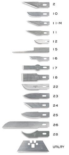 X-Acto X202 No. 2 Large Fine Point Blades (Pack of 5); For Precision Cutting of Medium to Heavy Weight Materials; Easily Cuts Wood, Paper, Plastic, Metal, Film and Acetate - Image 2