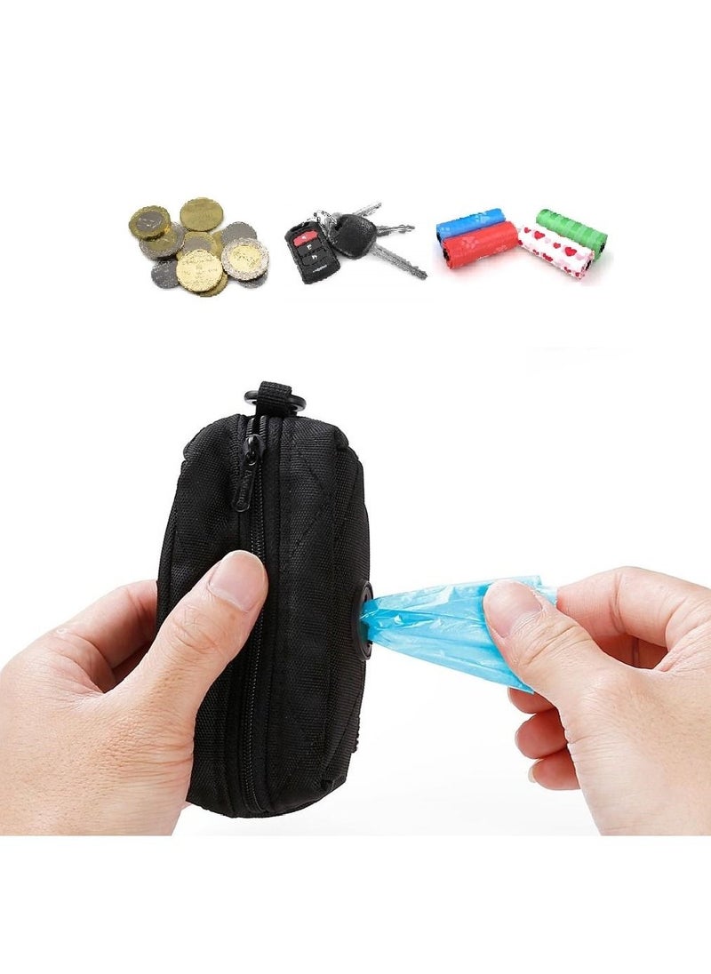 Generic Black Portable Garbage Bag Dispenser Holder with Zipper And Carabiner Clip An Organizer Pouch For Baby Diapers Also Other Small Supplies  - Image 2