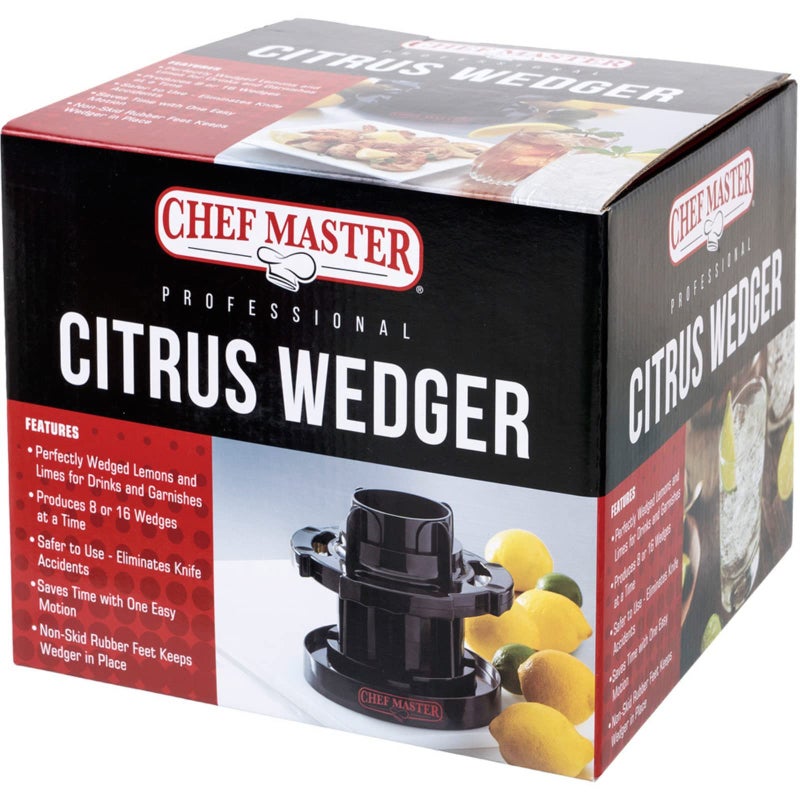 Chef-Master Chef Master Citrus Slicer, Commercial Citrus Wedger, Perfect for Variety of Fruits & Vegetables, Fruit Slicers, Lemon Slicer, Lime Slicers, Kitchen Tools for Home, Bar & Restaurants Essentials - 90023 - Image 1