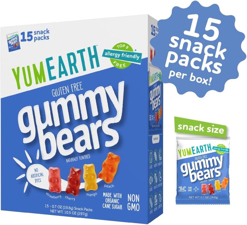 YumEarth Organic Gummy Bears - Gluten Free Fruity Snacks - Image 2