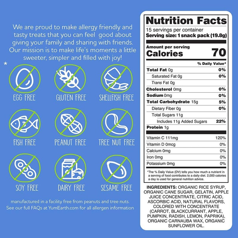 YumEarth Organic Gummy Bears - Gluten Free Fruity Snacks - Image 3